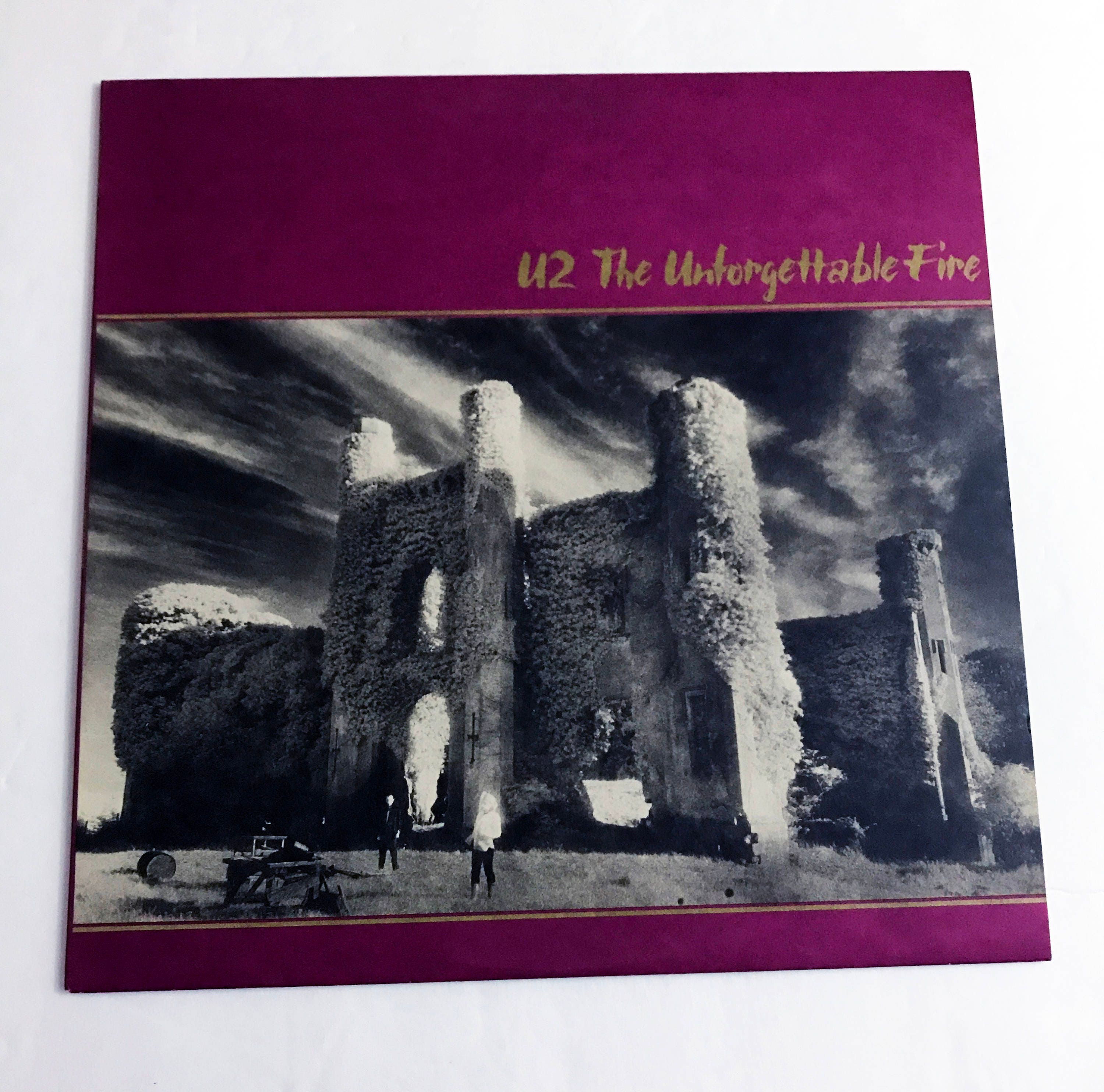 Vintage Original U2 the Unforgettable Fire LP With Liner Record