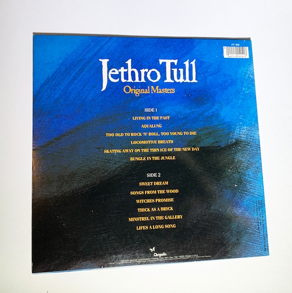 Vintage Jethro Tull Original Masters Vinyl Record LP Album 12