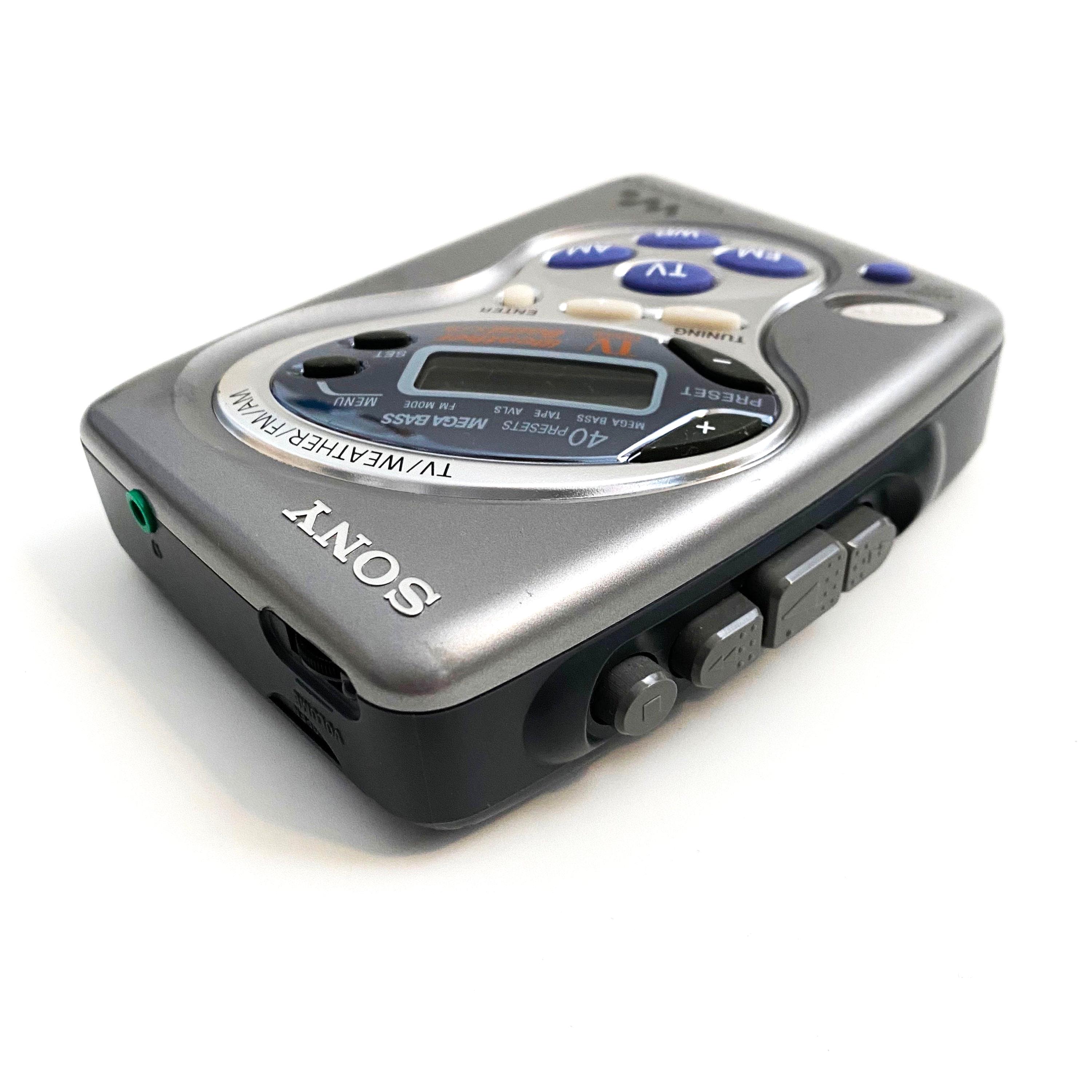 Vintage Sony Walkman WM-FX281 Cassette Tape Am/fm Radio TV Weather