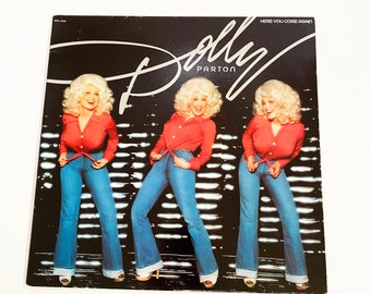 Vintage Dolly Parton Here You Come Again LP Record Vinyl Album Auto American 1980 1980s 80s Country