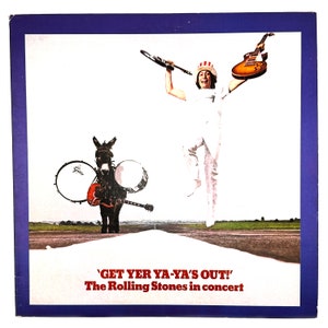 Vintage Rolling Stones Get Yer Ya-Ya&#39;s Out Live LP Record Album Vinyl Original 1976 70s 12&quot;
