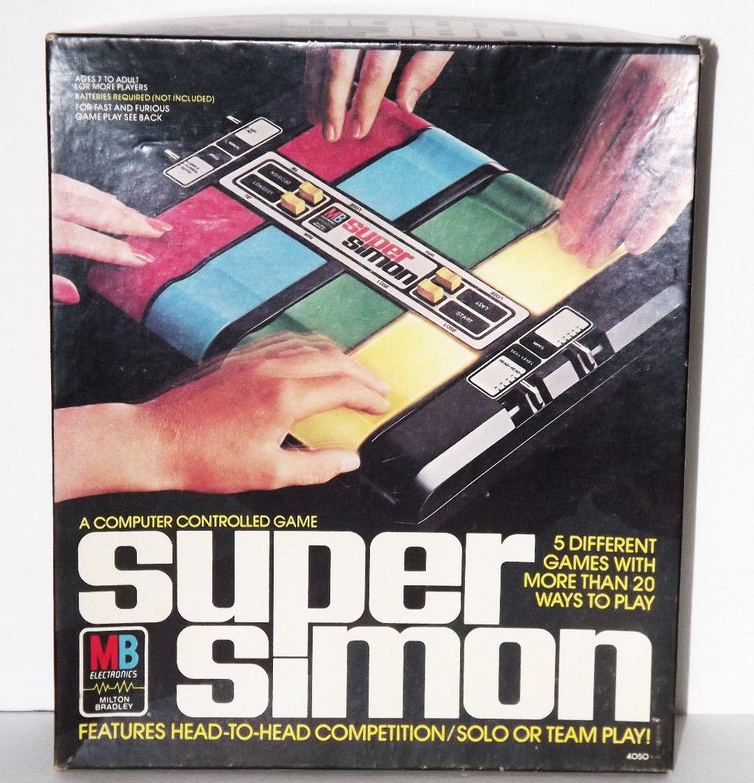 Vintage Super Simon Says Milton Bradley 1979 Mb Electronic Memory Game Tested