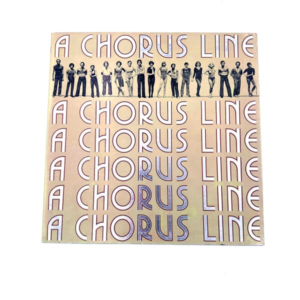 Vintage 1975 A Chorus Line Original Soundtrack Recording Musical Vinyl Album 12" Musical Play Theatre Theater Broadway 70s