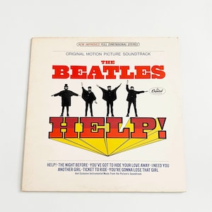 Vintage Beatles Aiuto Italy Release of Help Gatefold