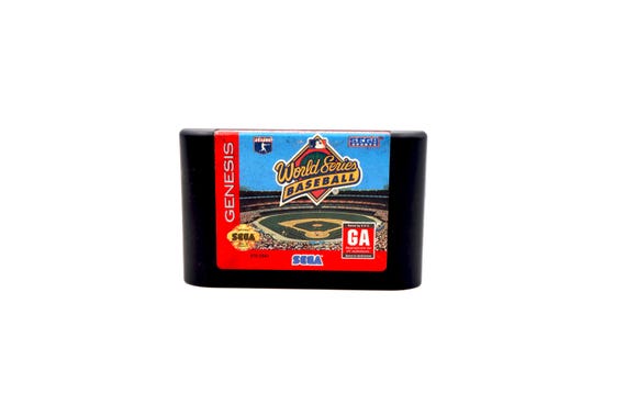 Vintage 1994 Sega Genesis World Series Baseball Video Game 90s