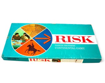 Vintage 1968 Parker Brothers Risk Continental Board Game