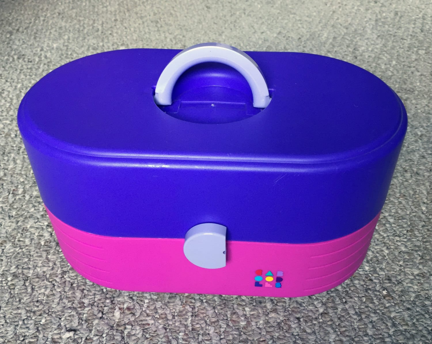 Vintage Caboodles Cosmetic Case Pink Purple Caboodle 