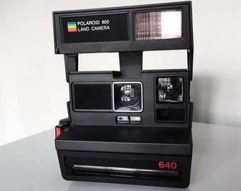 Vintage Polaroid 640 Instant Land Camera Film Photography Rainbow