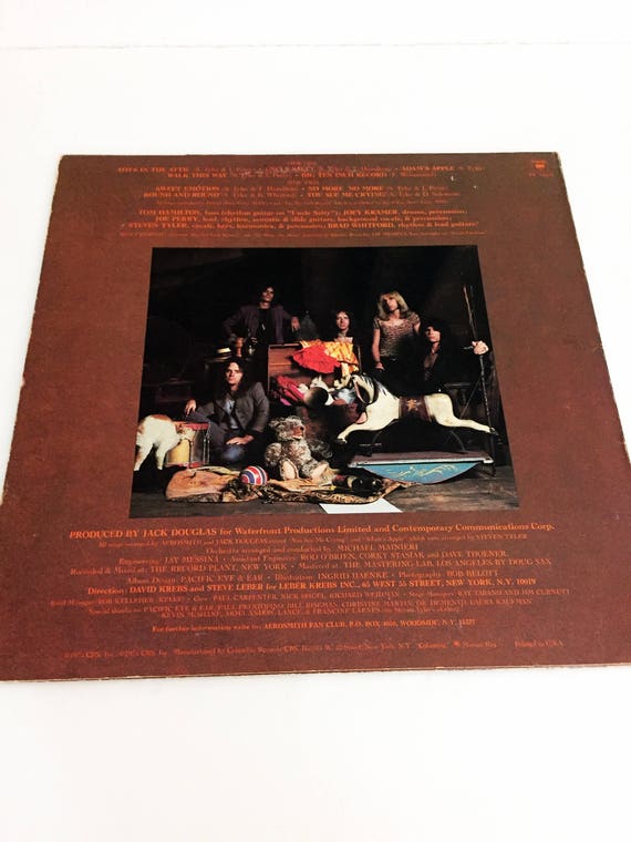 Vintage Aerosmith Toys in the Attic Vinyl LP Record Album No