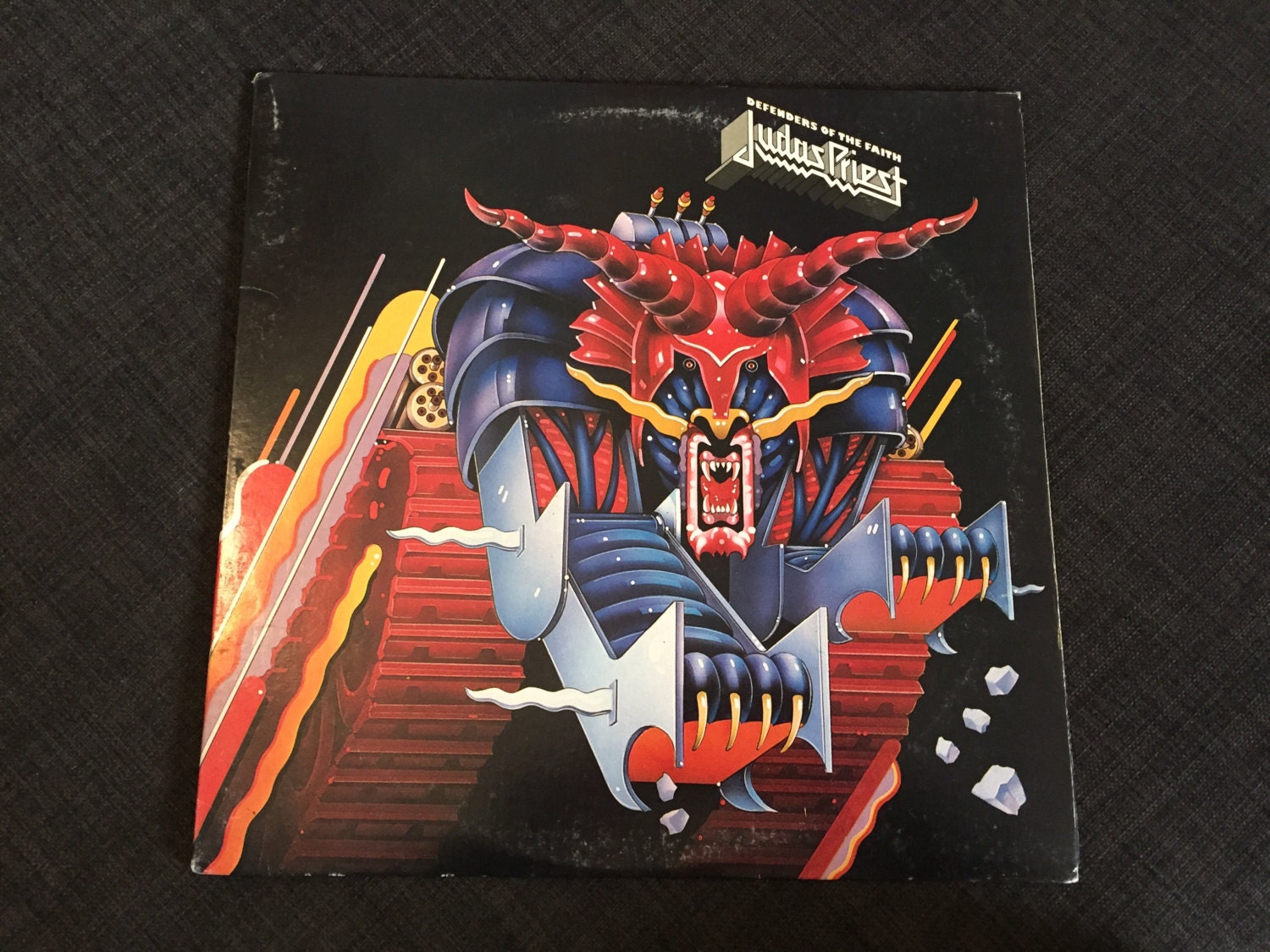 Vintage Judas Priest Defenders of the Faith Album Vinyl LP Record