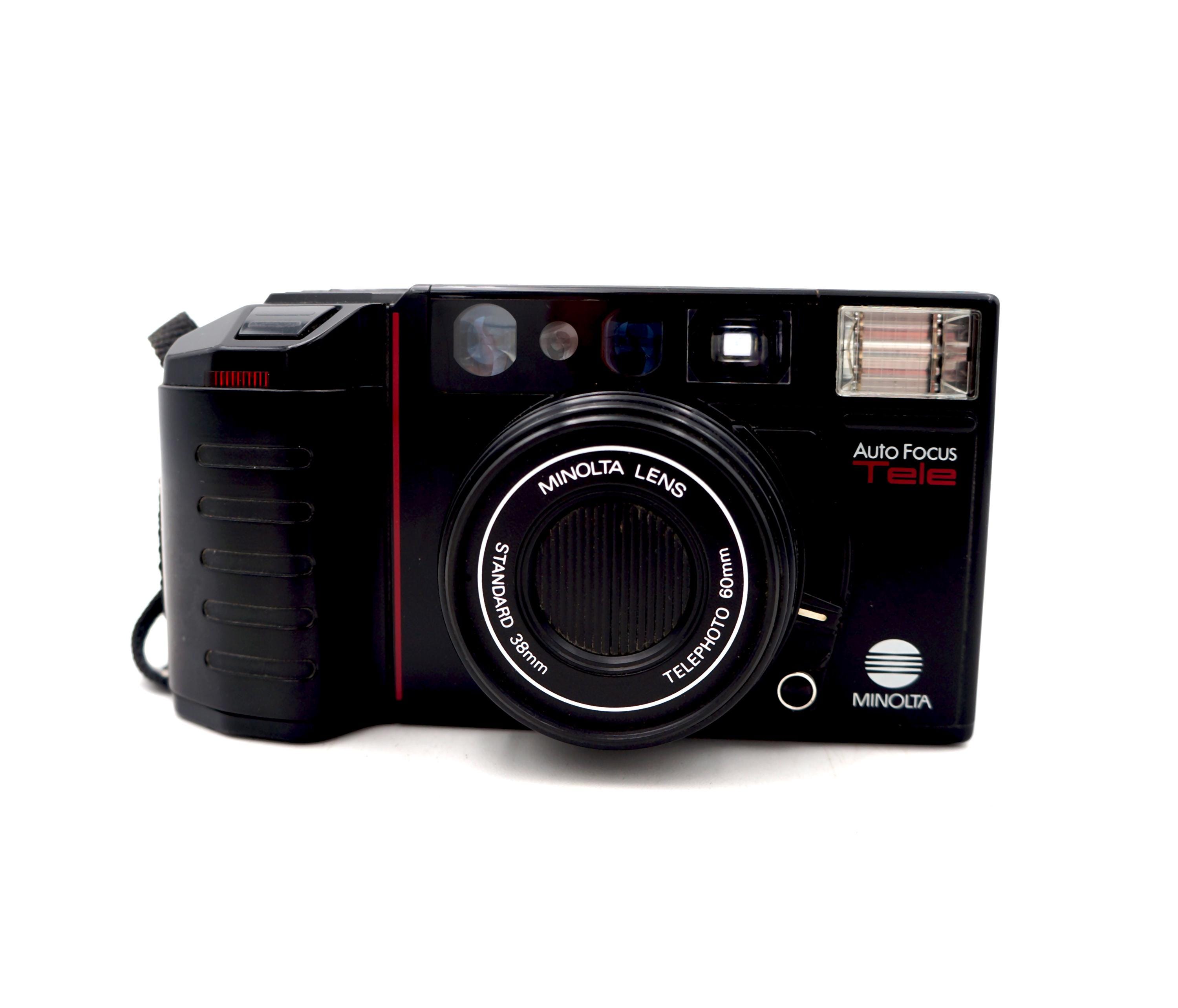 MINOLTA Auto Focus Tele フィルムカメラ 本体 Minolta Auto Focus AF Tele Film Point and Shoot Camera 38mm to