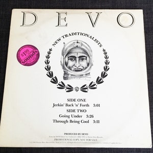 Rare Devo New Traditionalists 1981 Promo Copy Vinyl LP Record Album White Label