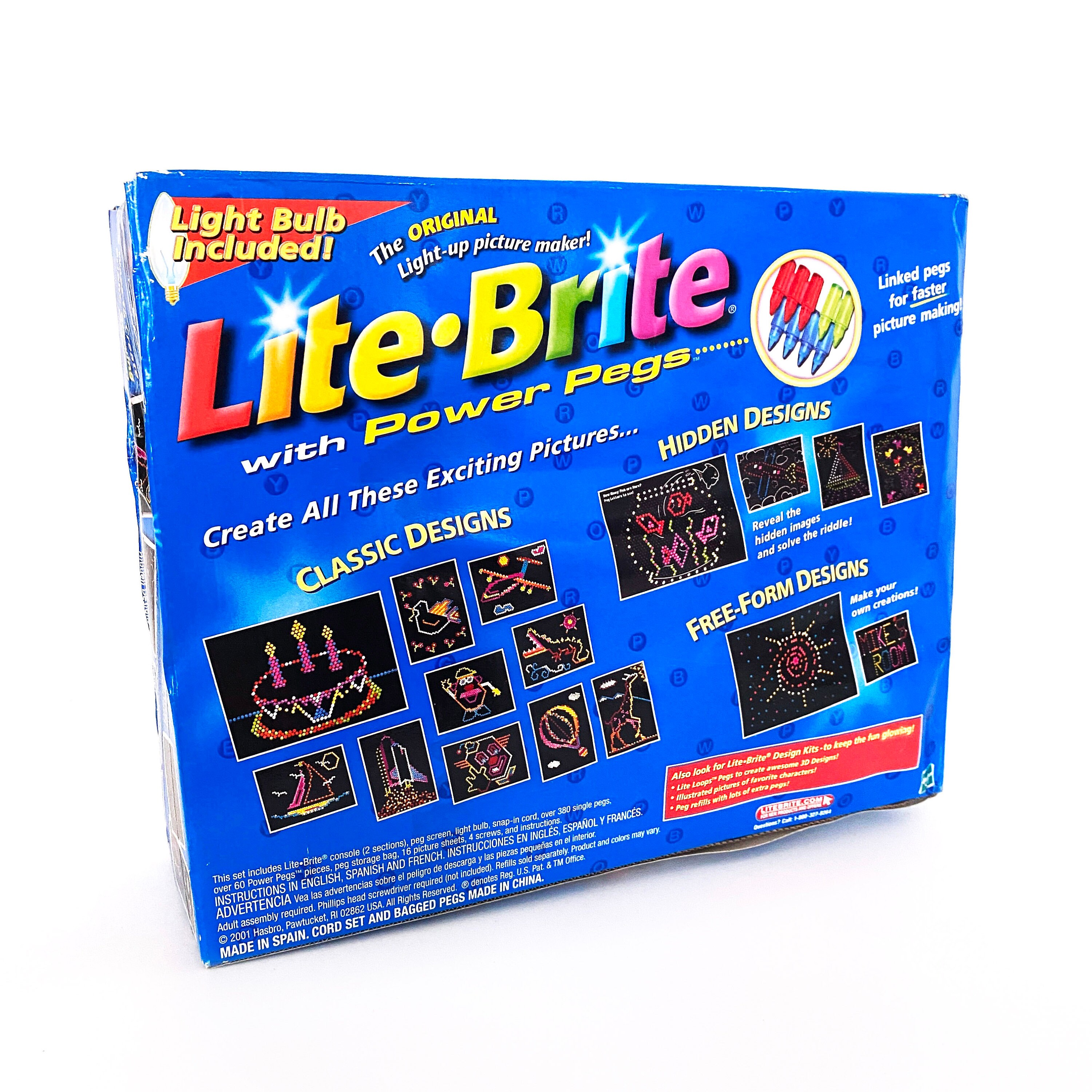  200 Lite Brite pegs Vintage Long +1-1 1/8th 25 ct,ea Bag/Color  +3 yrs Buyer's Choice : Toys & Games