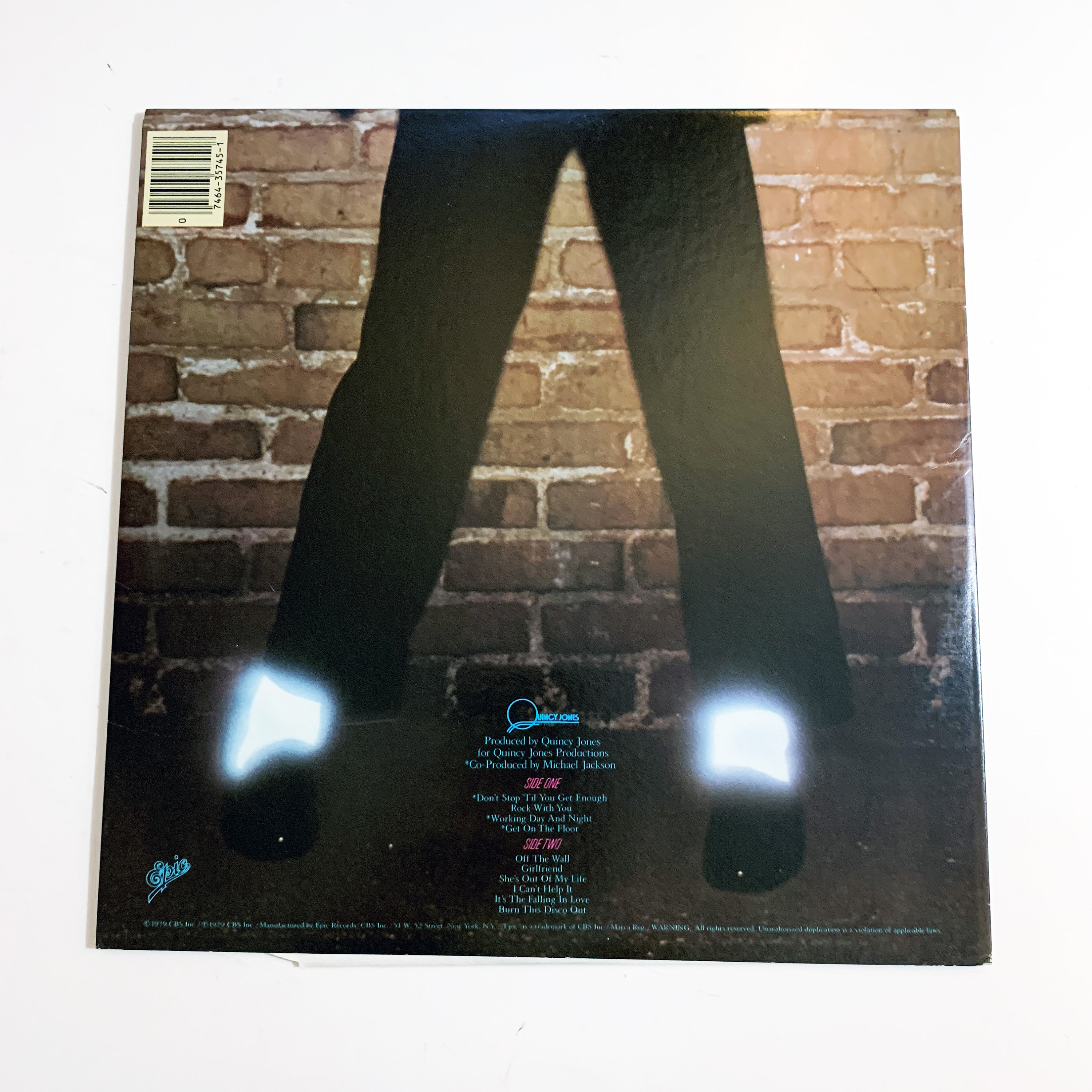 Vintage Michael Jackson Off the Wall Album LP Record Vinyl 12