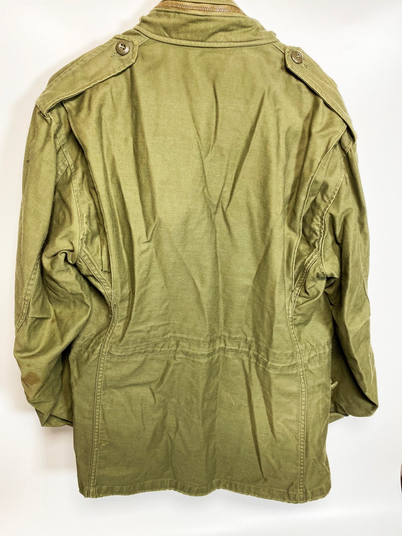 Vintage Army Green Field Jacket Mens Full Zip Coat Bomber | Etsy