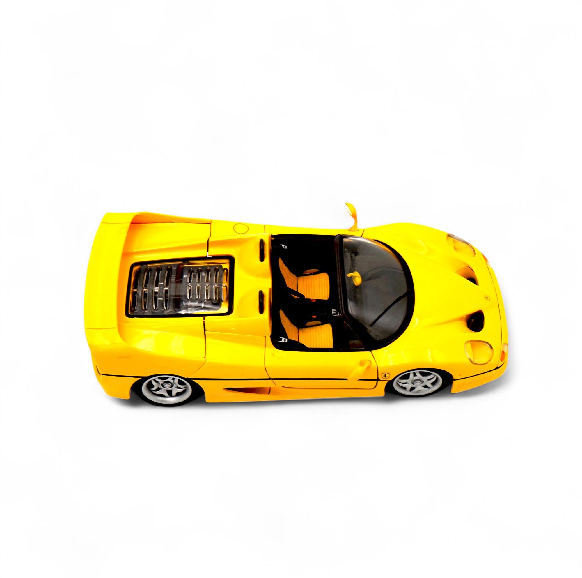 1990s Maisto Yellow Ferrari F50 1:18 Scale Die-cast Model Car