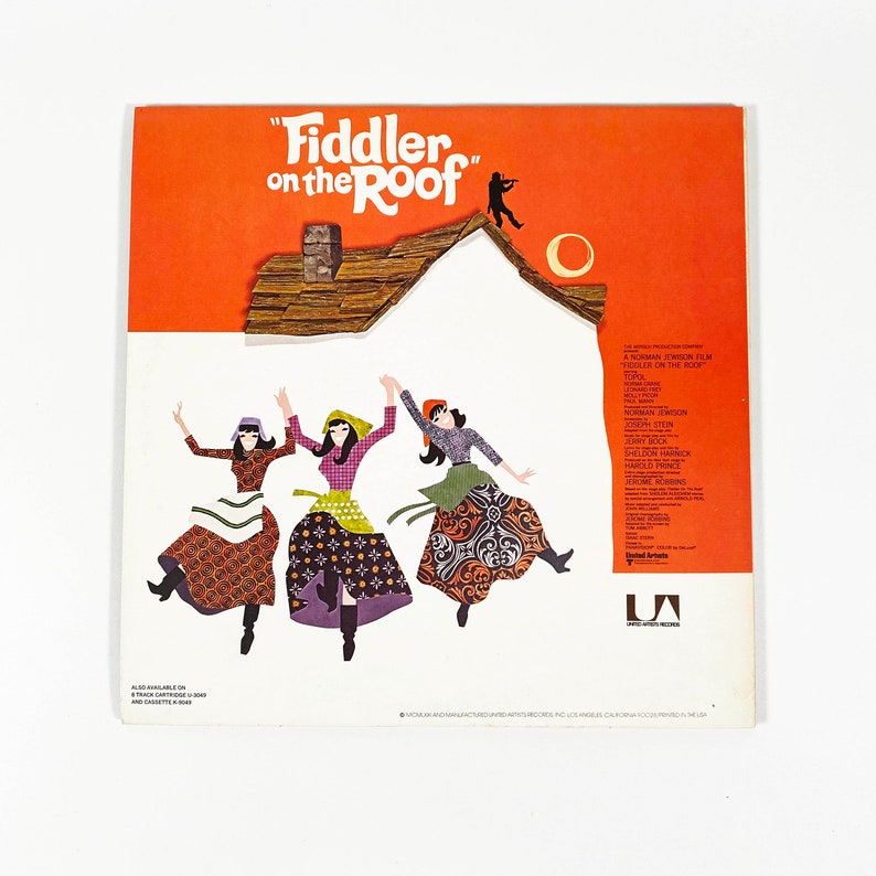 Fiddler on the Roof Vinyl Soundtrack (original 1971 Musical Album) - Etsy
