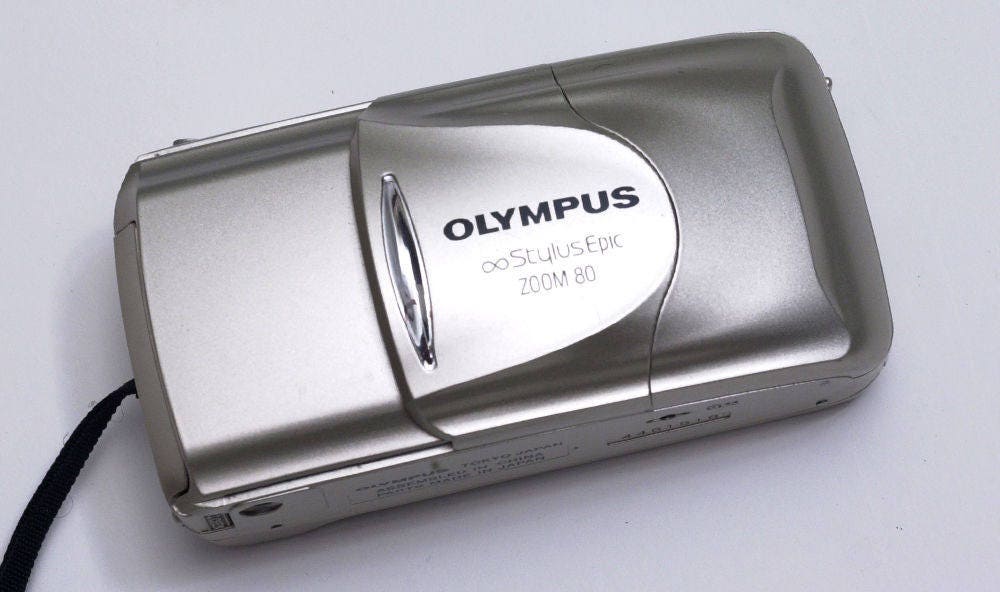 Vintage Olympus Stylus Epic 80 Point and Shoot 35mm Film Camera