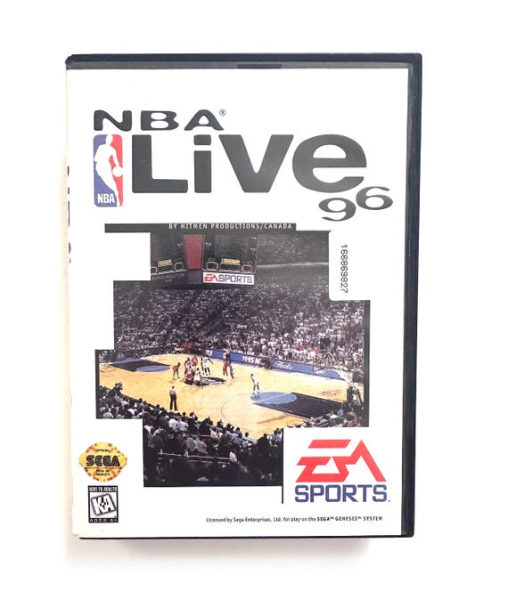 Vintage Sega Genesis NBA Live 96 Tested Excellent 1996 Video Game