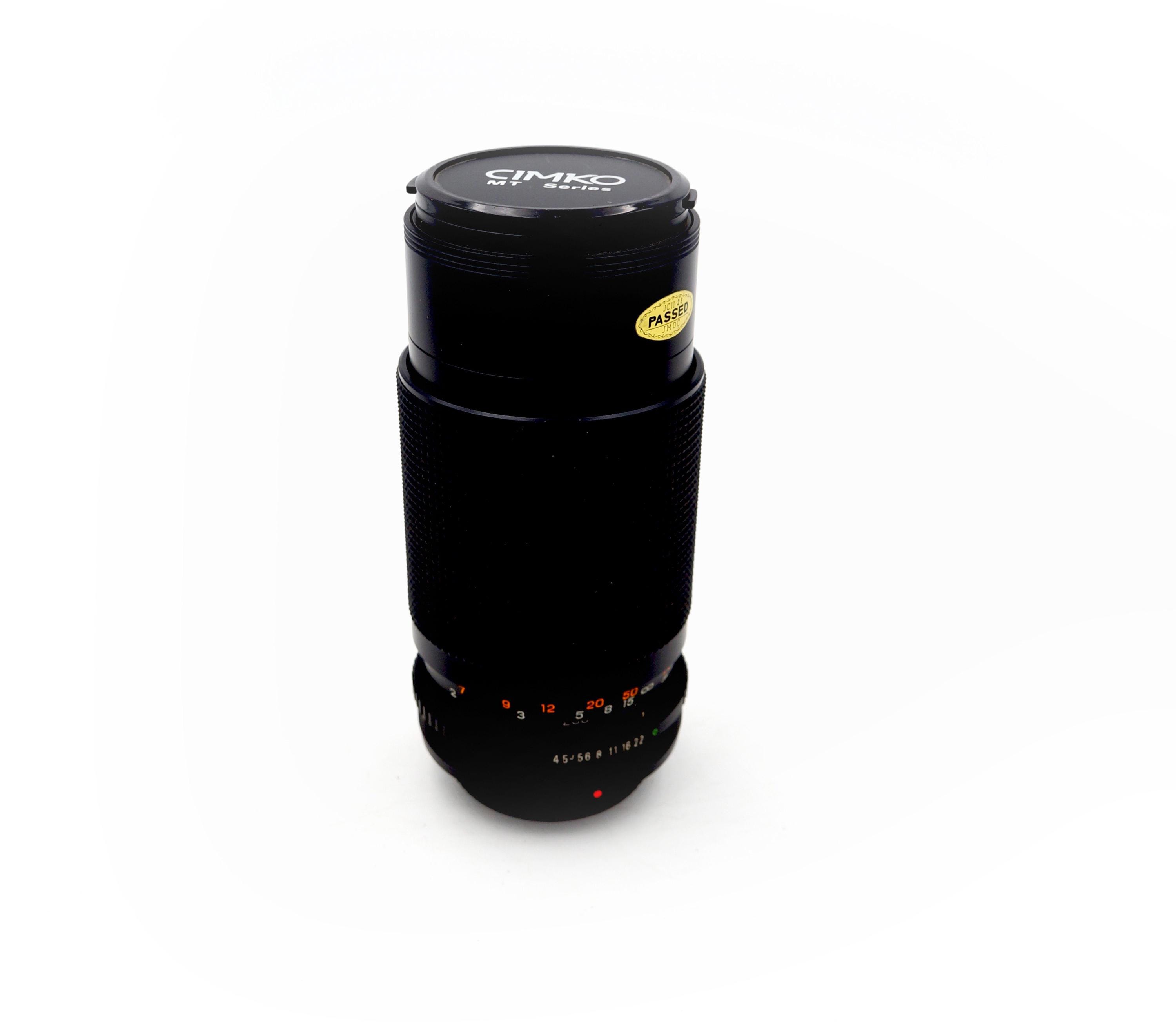 Vintage Cimko MT Series 80–200mm Zoom Camera Lens F/4.5 for Canon