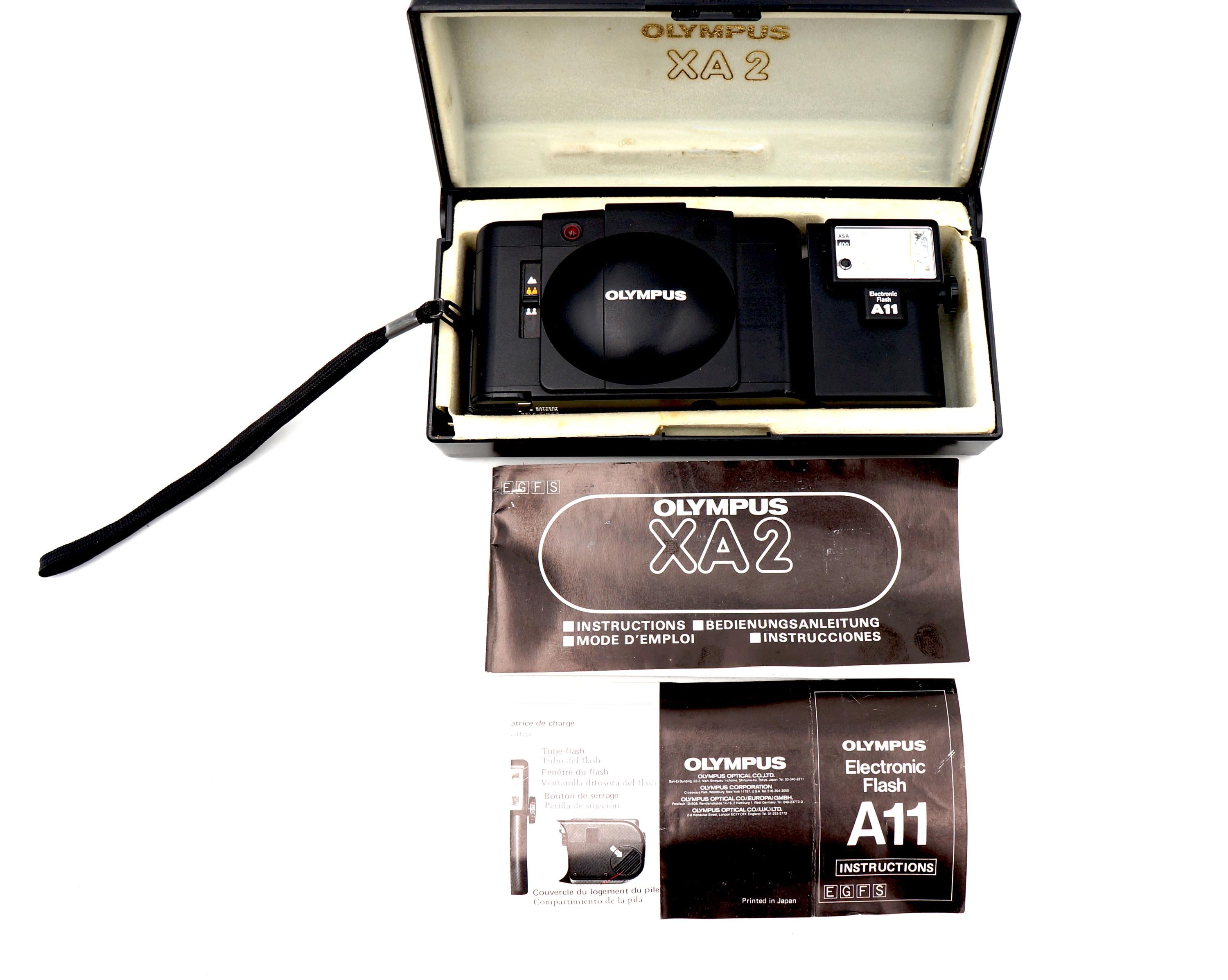 Vintage Olympus Olympus XA2 Black Non Zoom Fixed Lens 3.5 Zuiko