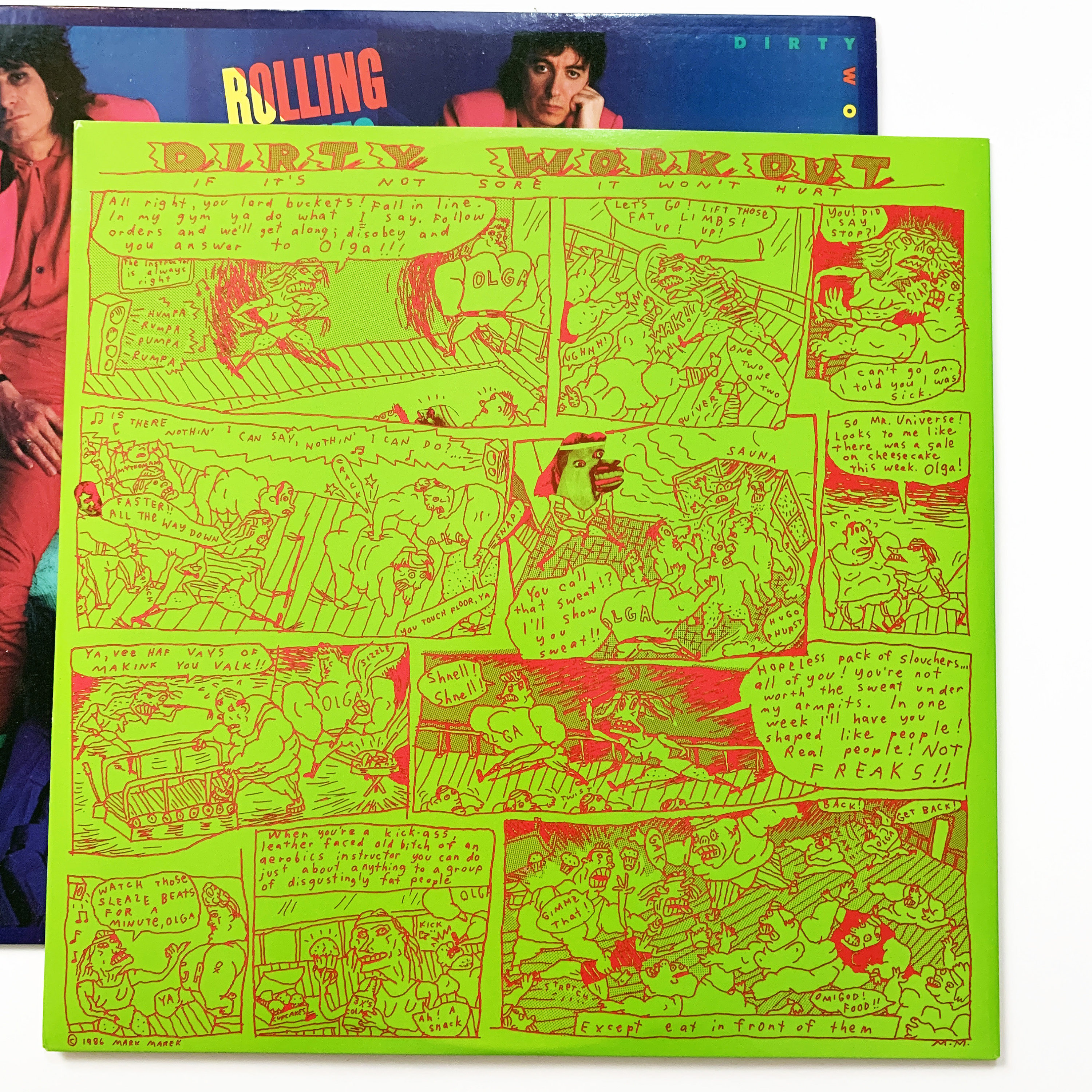 Vintage The Rolling Stones Dirty Work LP Record Album Vinyl