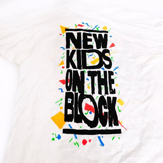 Vintage 1990 New Kids On The Block T-Shirt Size M… - image 4