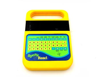 Juguete educativo vintage de Texas Instruments de los años 80 que habla y lee. Posible proyecto de circuitos impresos. Electrónica de los años 80.