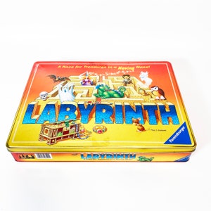 Vintage Ravensburger Anniversary Limited Edition Tin Labyrinth Board Game Maze 100% Complete D&D Toys