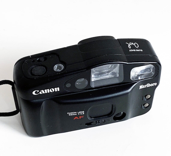 レアACTAR CONVERTER 広角レンズ Canon Sure Shot Vintage Marlboro Canon Sure Shot Owl Tested Works Sureshot 35mm