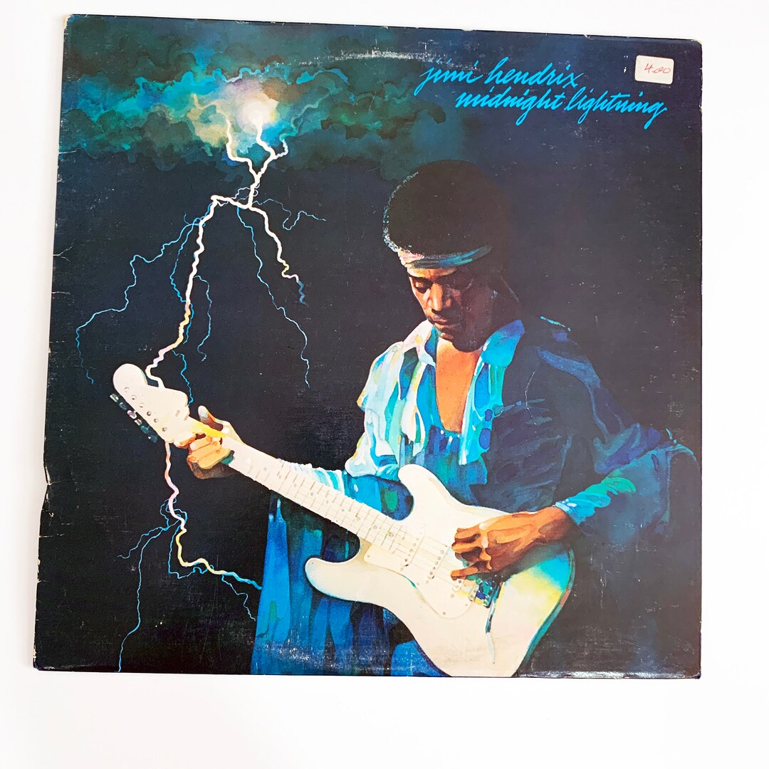 Vintage Jimi Hendrix Midnight Lightning Album Collection 12