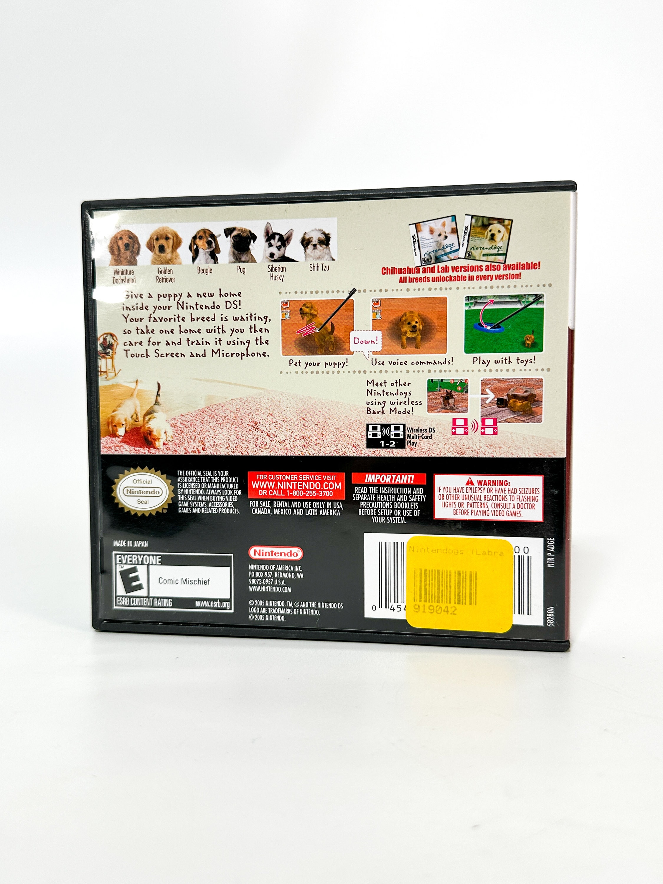 Vintage Nintendo DS Nintendogs Dachshund & Friends Dog Video Game ...