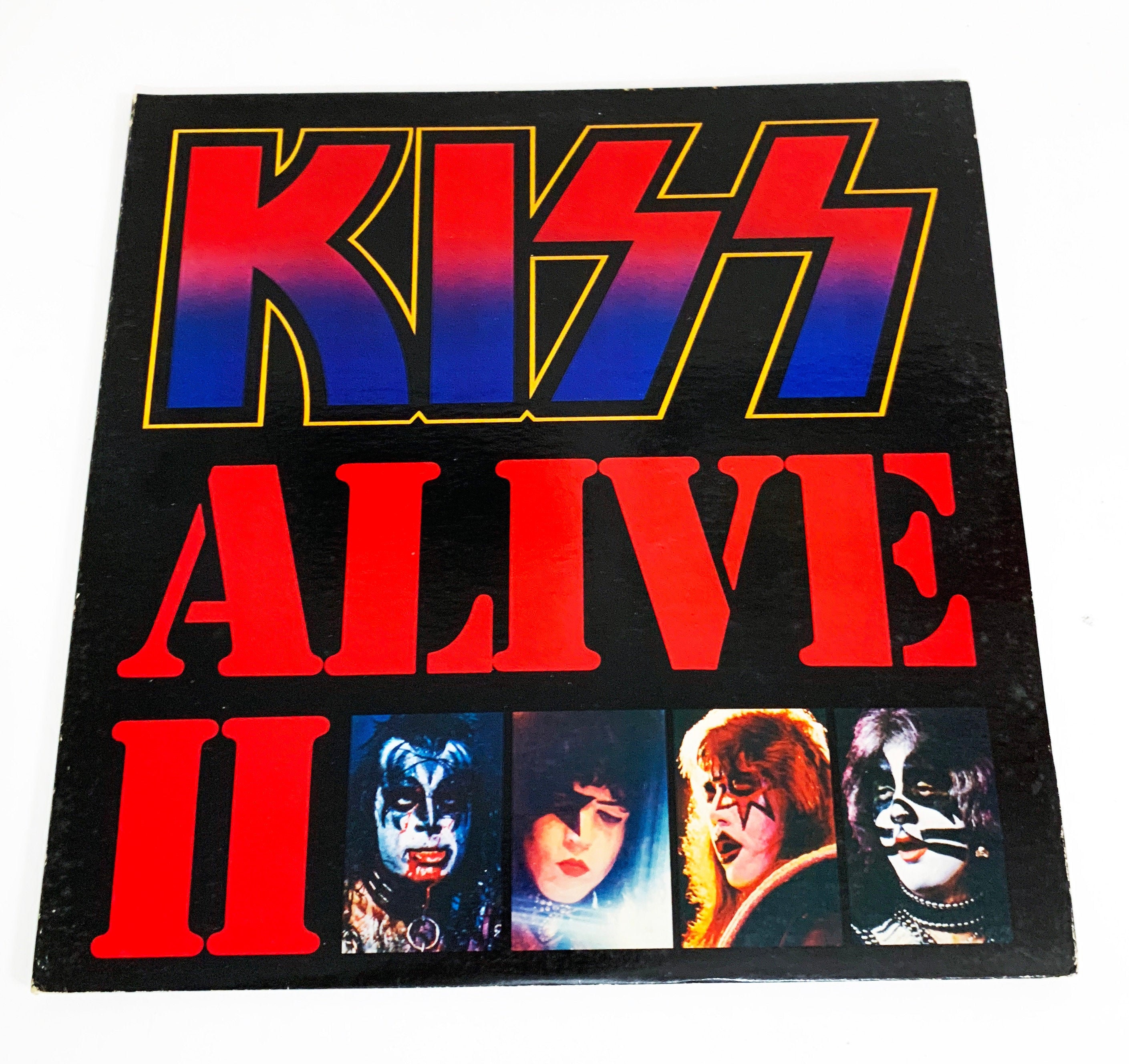 Vintage 1977 Kiss Alive II Live Double LP Record Album Vinyl