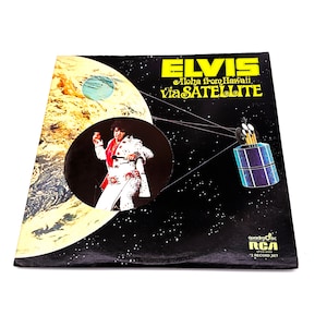 Vintage Original 1973 Elvis Aloha from Hawaii via Satellite Double Live Album LP Record Album Vinyl 1970s 70s