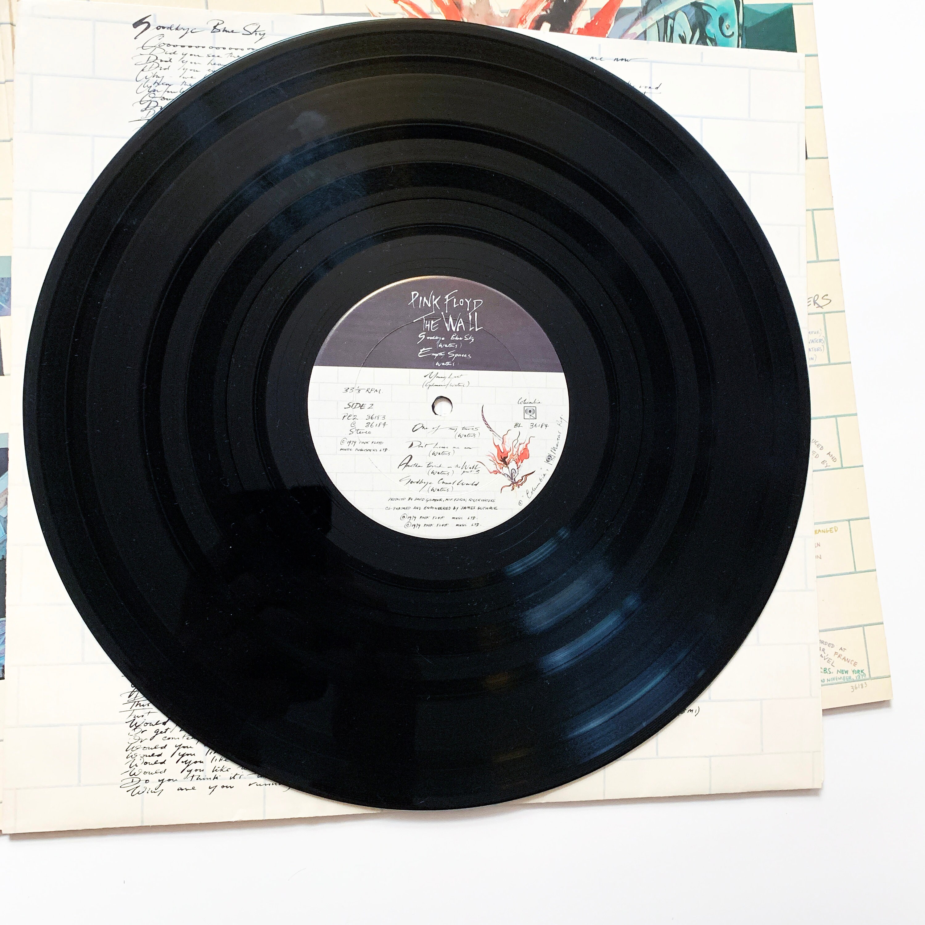 Vintage Pink Floyd the Wall Vinyl LP Record Album No Barcode