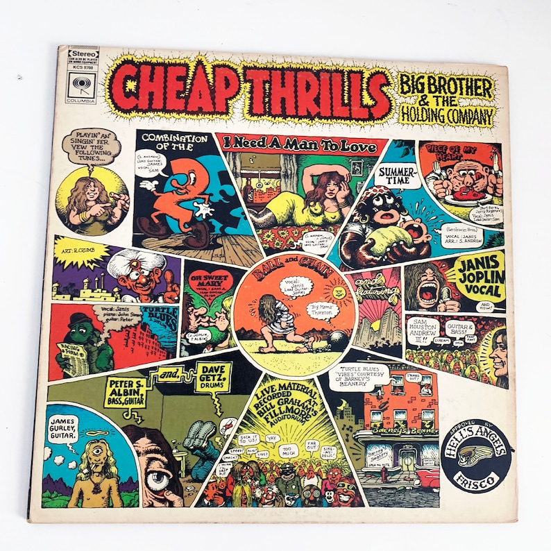 Original Janis Joplin / Cheap Thrills Big Brother and the Holding Company Vinyl Album Record LP 1967 image 1