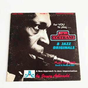 Vintage Original 1983 John Coltrane – 8 Jazz Originals Play-A-Long Book & Record Set, Volume 27 80's Jazz