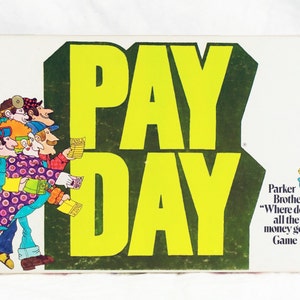 Vintage Payday Parker Brothers 100% Complete Board Game Pay Day