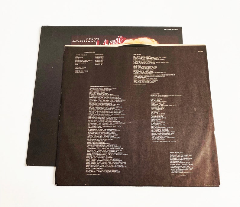 Vintage David Bowie Young Americans Vinyl Record LP 1975 Album 12 ...