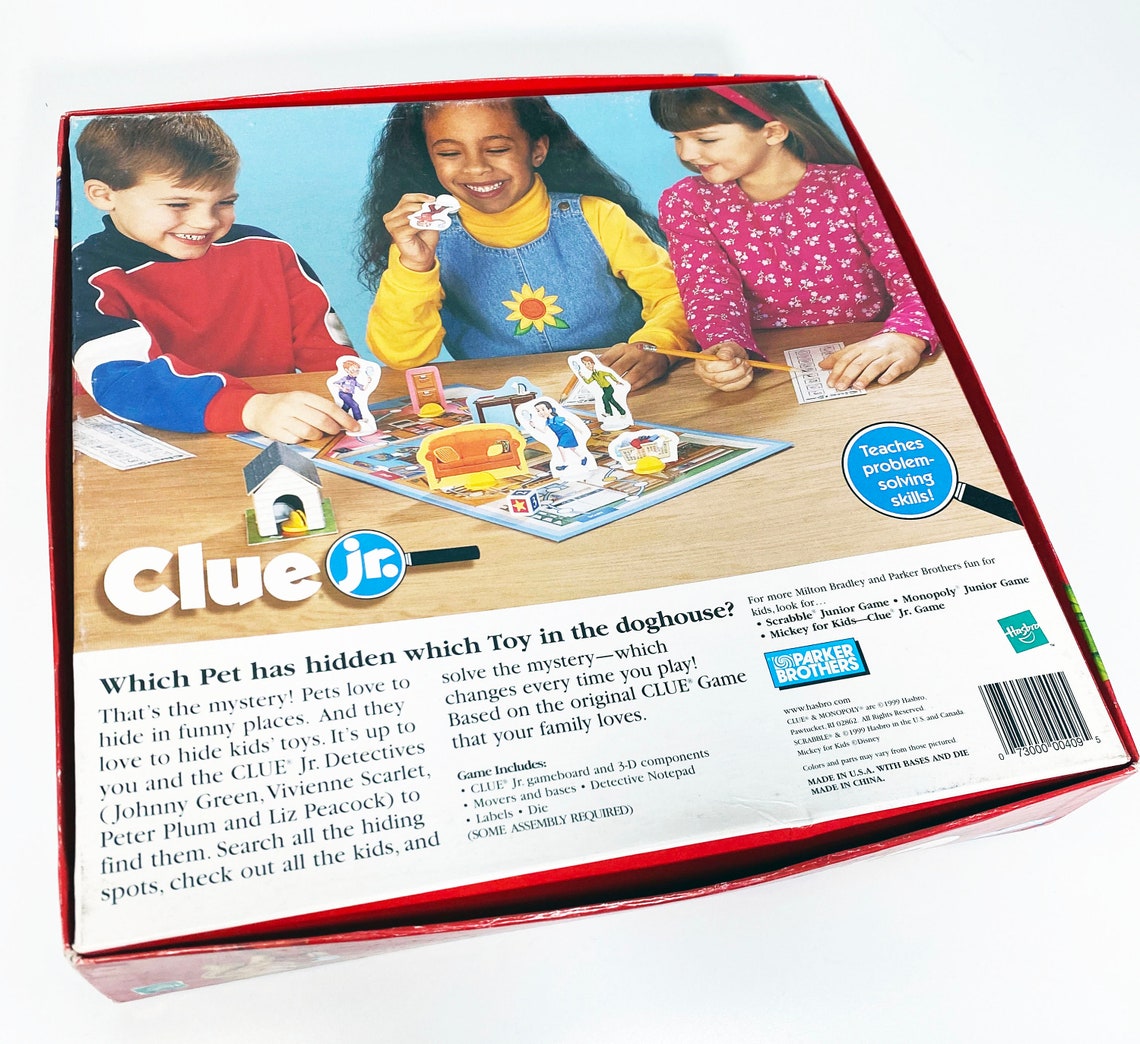 Vintage Clue Jr the Case of the Hidden Toys Mystery Detective Etsy