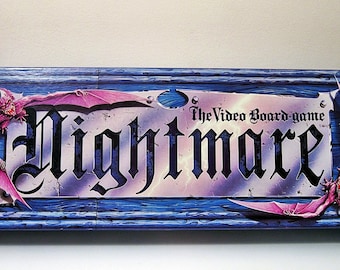 Nightmare The Video Board Game Complete  VHS Vintage Chieftain 1991 VCR Tape