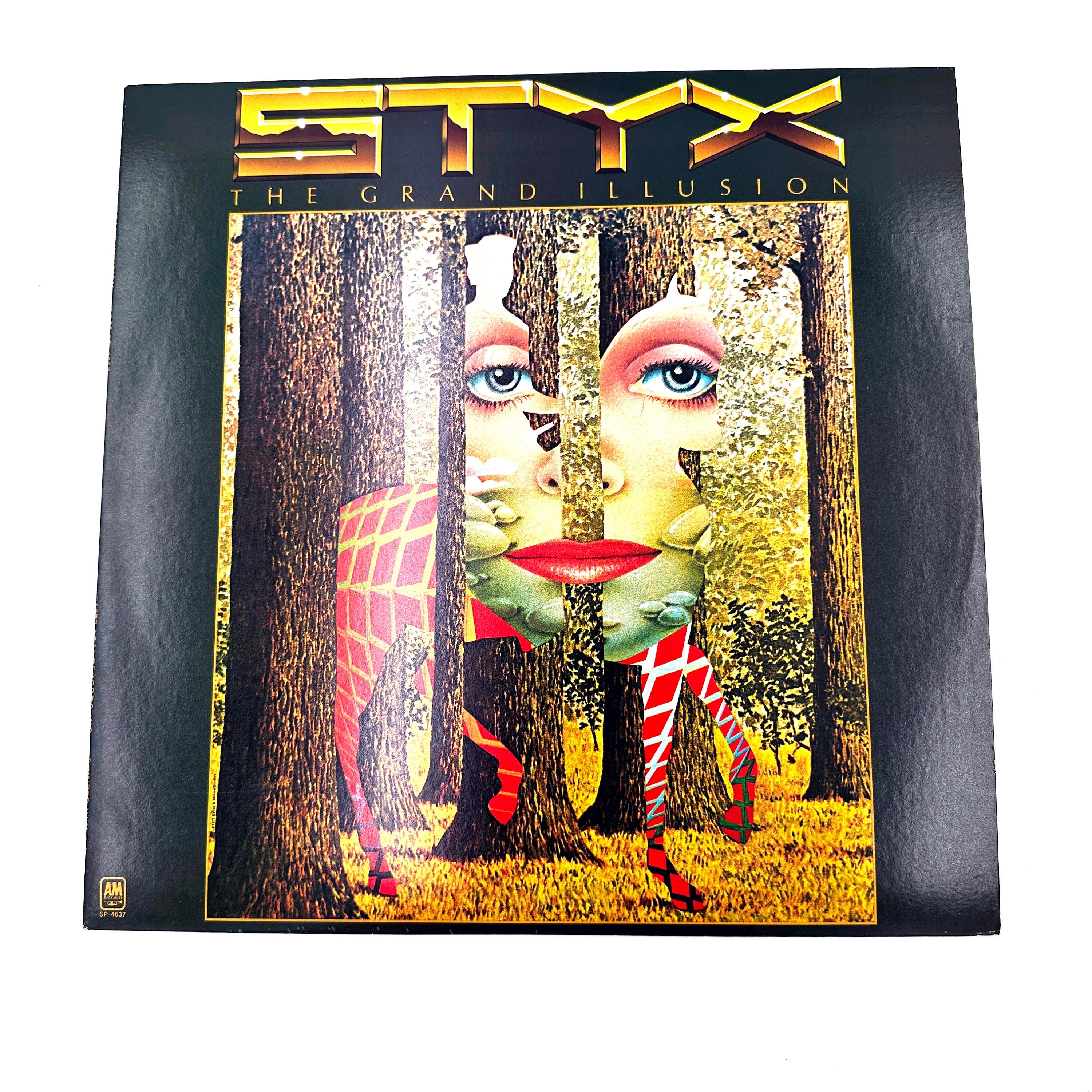 Vintage Styx the Grand Illusion Lp Album Vinyl Original Record