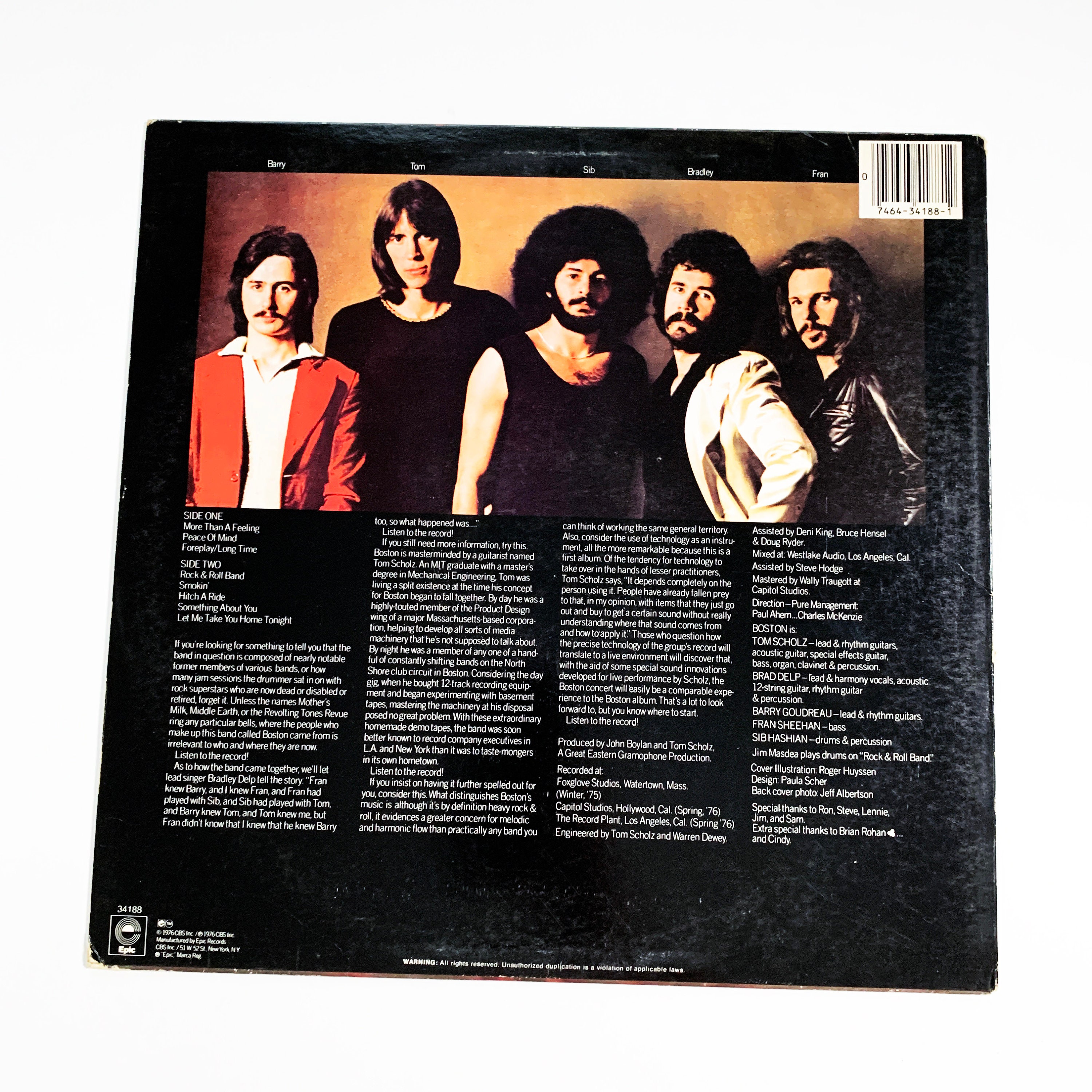 Boston CD Self Titled More Than A Feeling 1976 70's Hard