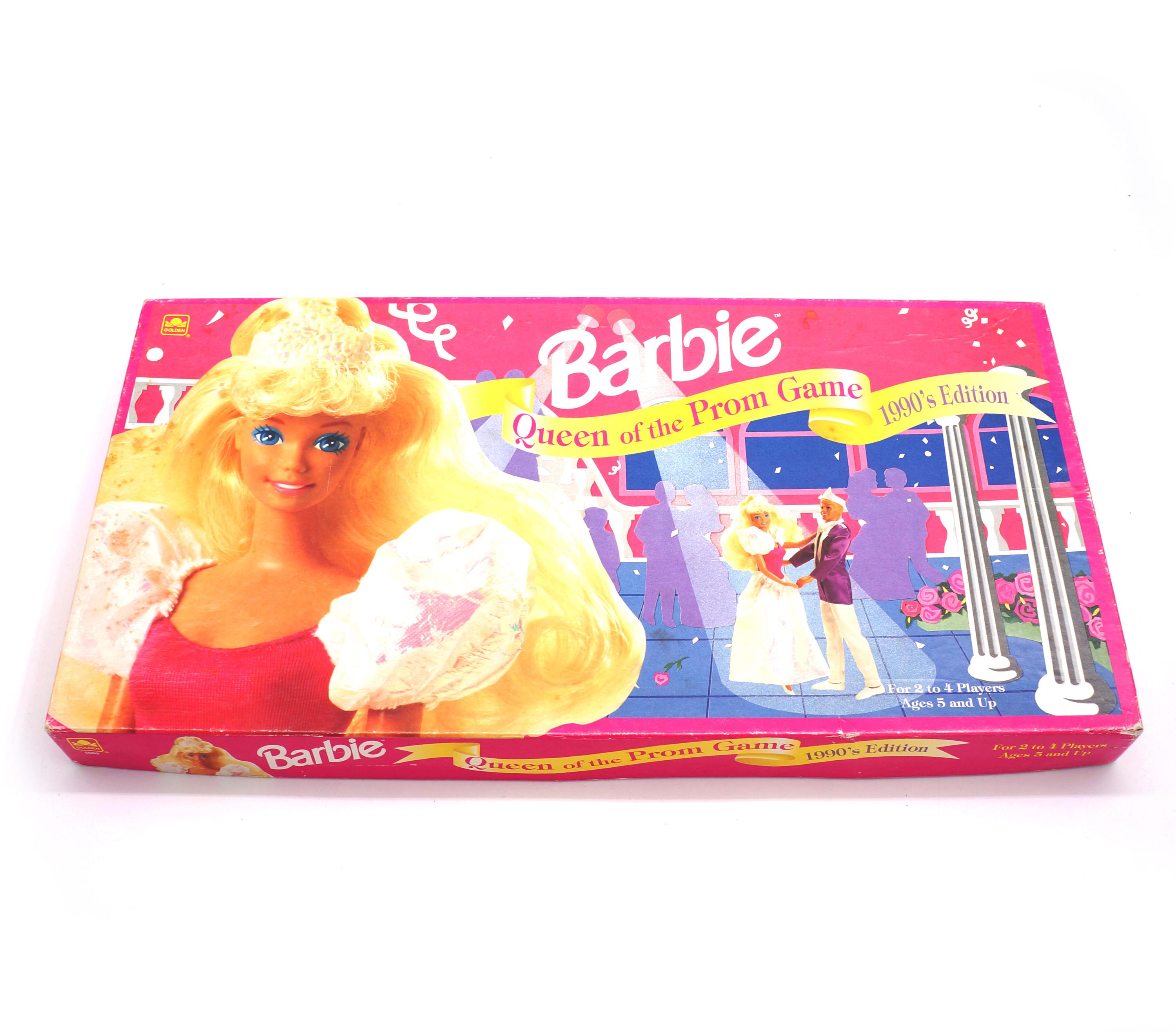 the Barbie game Queen of the prom ボードゲーム Barbie, Queen Of The Prom Board Game, 1990's Edition | eBay