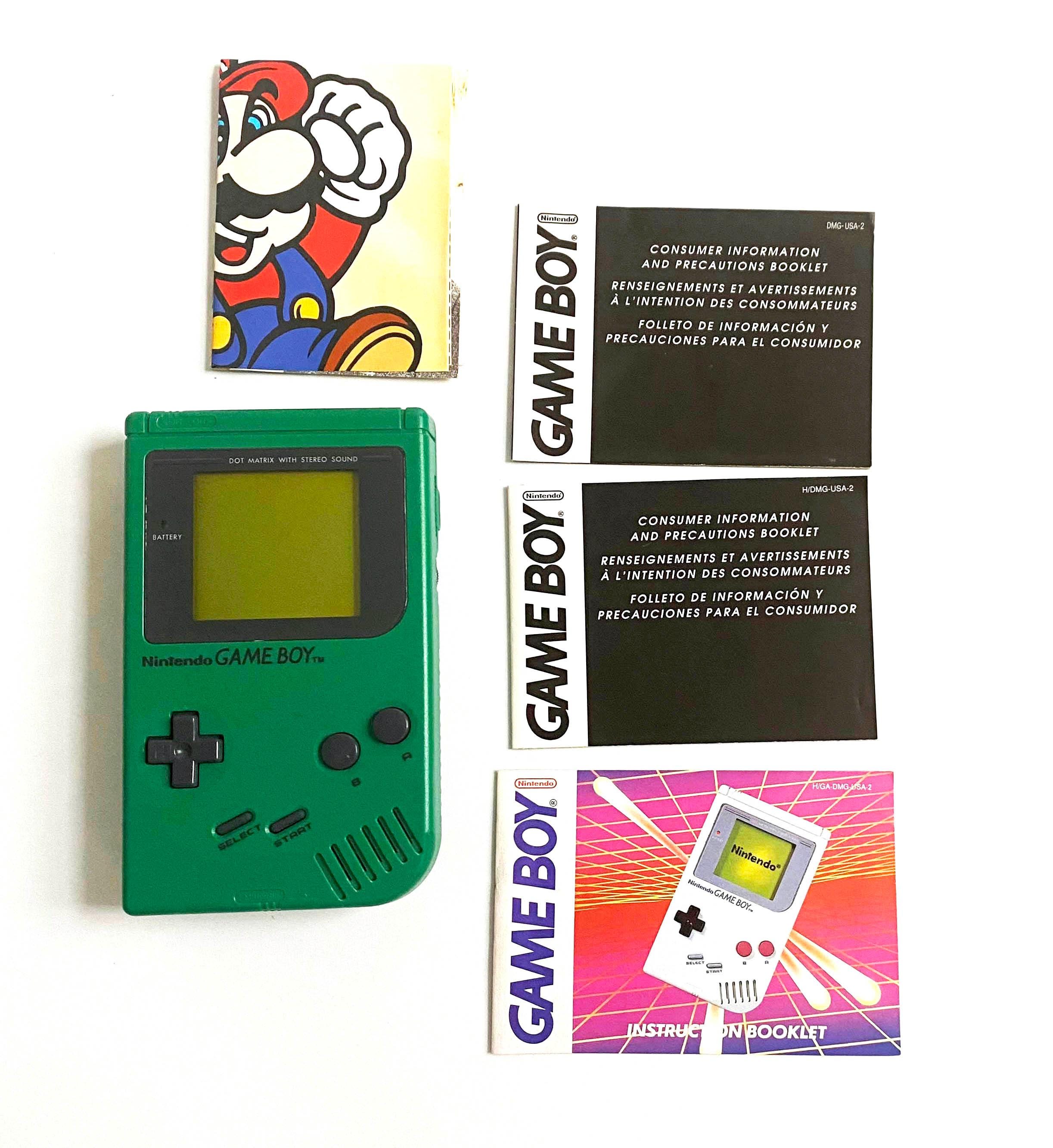 Vintage Nintendo Game Boy DMG-01 (1989 Green, Fully Working) - Etsy Vintage Nintendo Game Boy DMG-01 (1989 Green, Fully Working) - Etsy