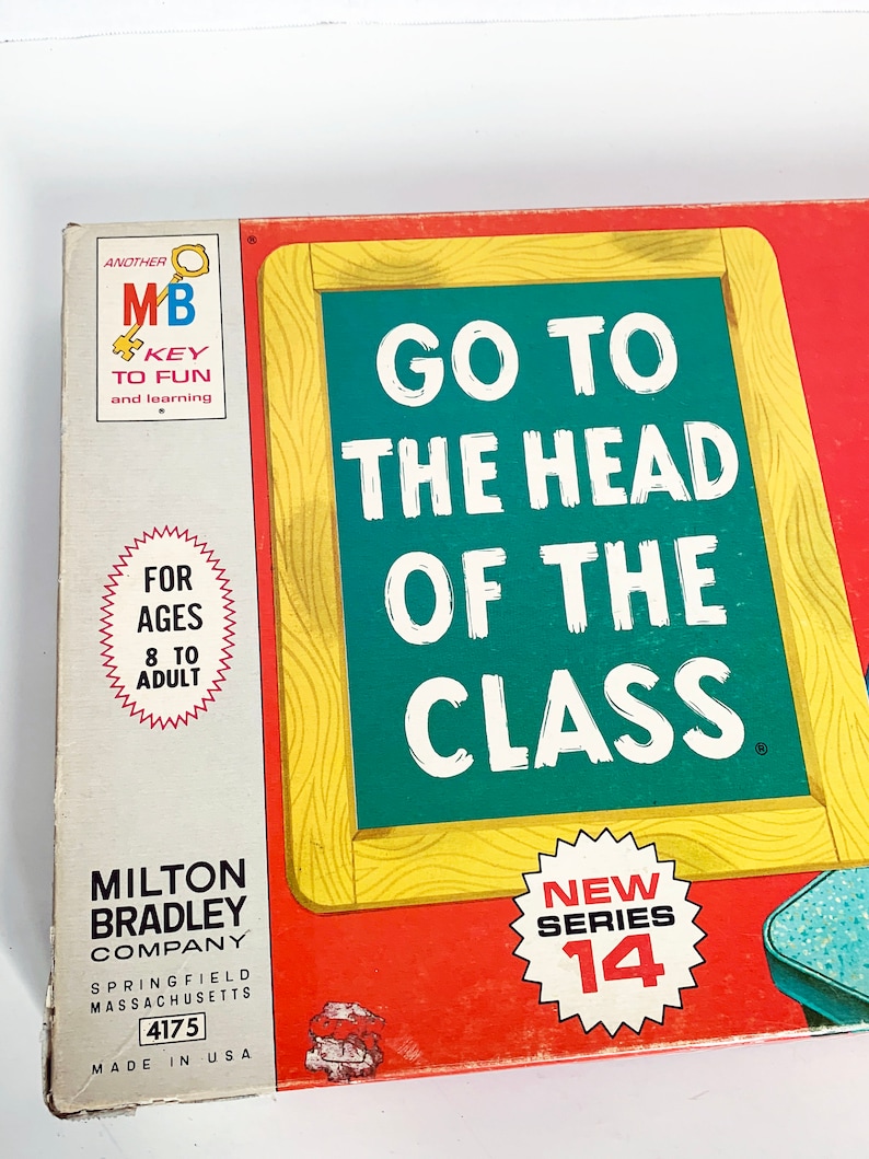Vintage 1967 Go to the Head of the Class Board Game 100 Etsy