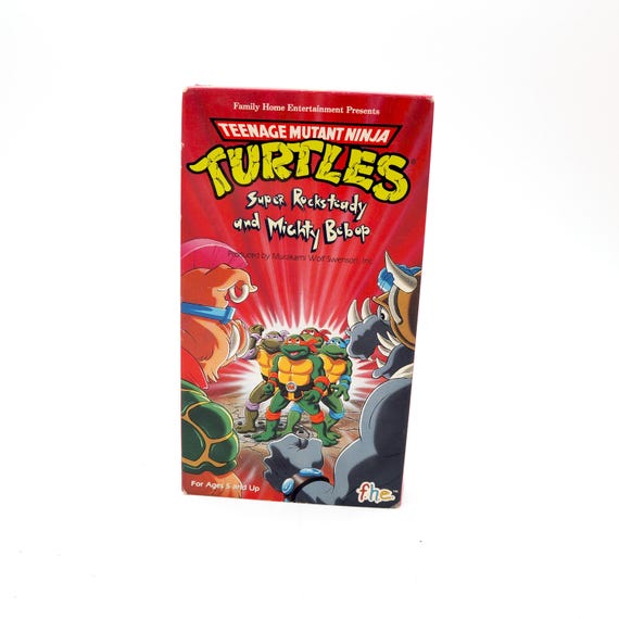 Vintage 1990 Teenage Mutant Ninja Turtles VHS Tape Super