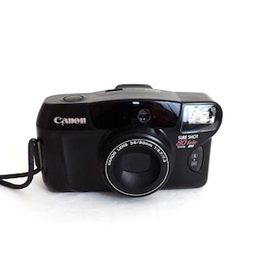 Vintage Canon Sure Shot Tele 80 35mm Point and Shoot Film Camera Tested Works Sureshot Similar to TeleMax