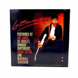 Vintage La Bamba Original Motion Picture Soundtrack Vinyl LP Record Vinyl 12&quot; 1987 Movie 80s Los Lobos Ritchie Valens