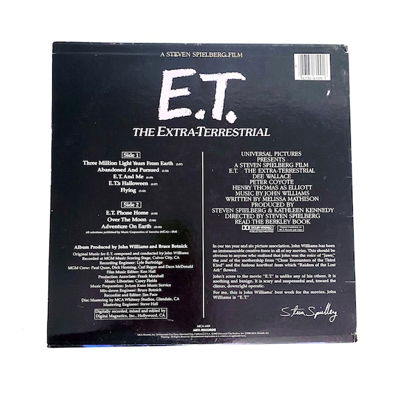 Vintage Original ET the Extra Terrestrial Motion Picture